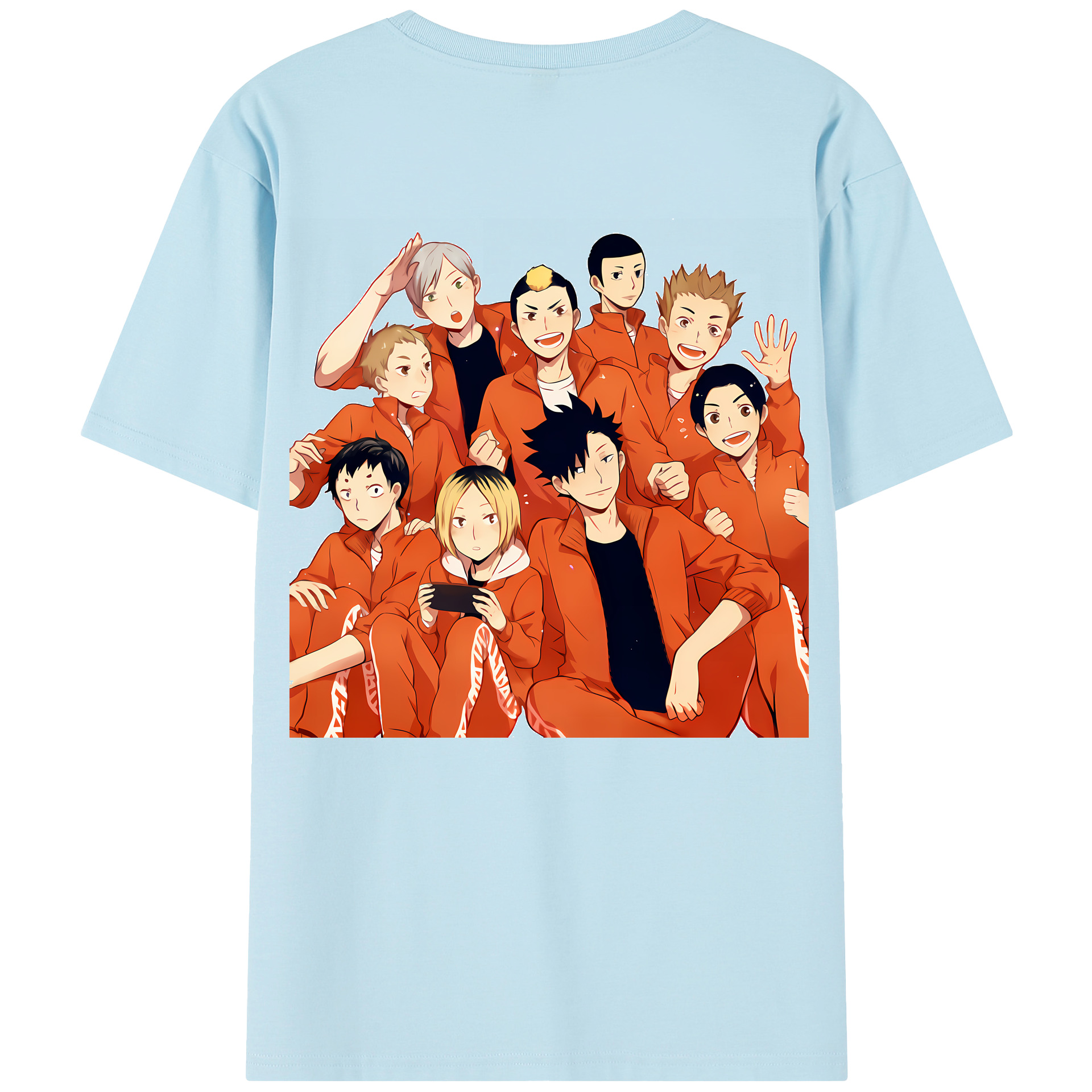 （画像用） ハイキュー!! Haikyu!! 綿100％半袖Tシャツ（背面プリント）